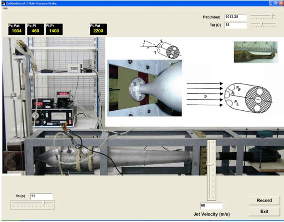 Virtual Exercise: 'Calibration of 3-Hole Probe'